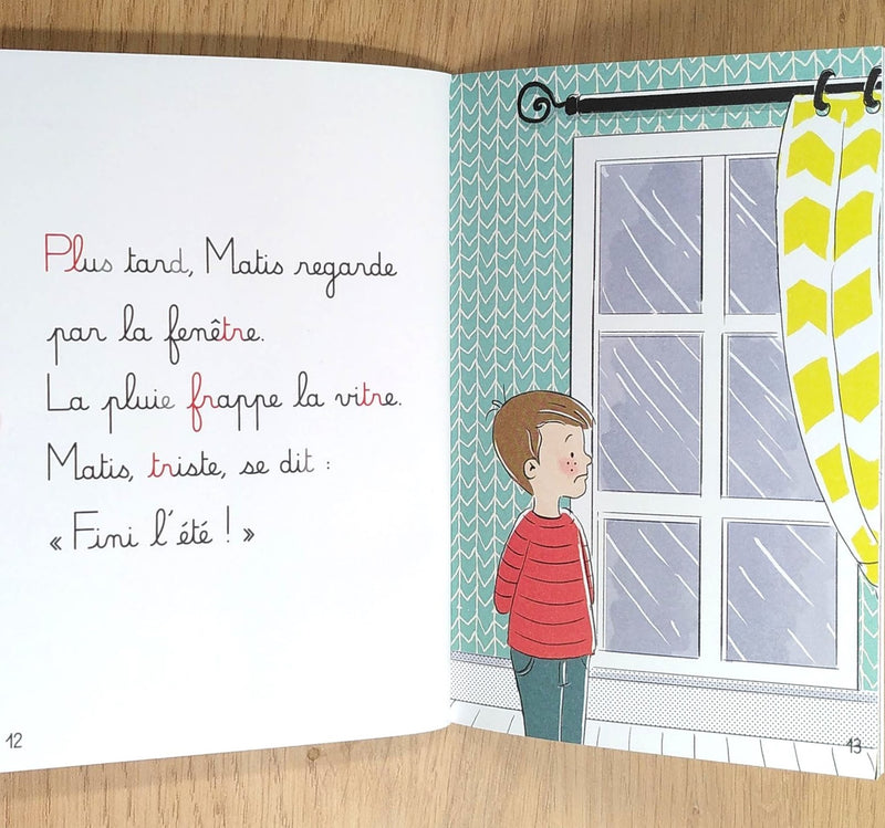 A la mer - Mes premières lectures Montessori - Lettres en lié (cursive) - N2 Montessori & Steiner La family shop   