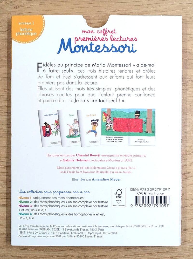 Mon coffret premières lectures Montessori N1: Abracadabra Montessori & Steiner La family shop   