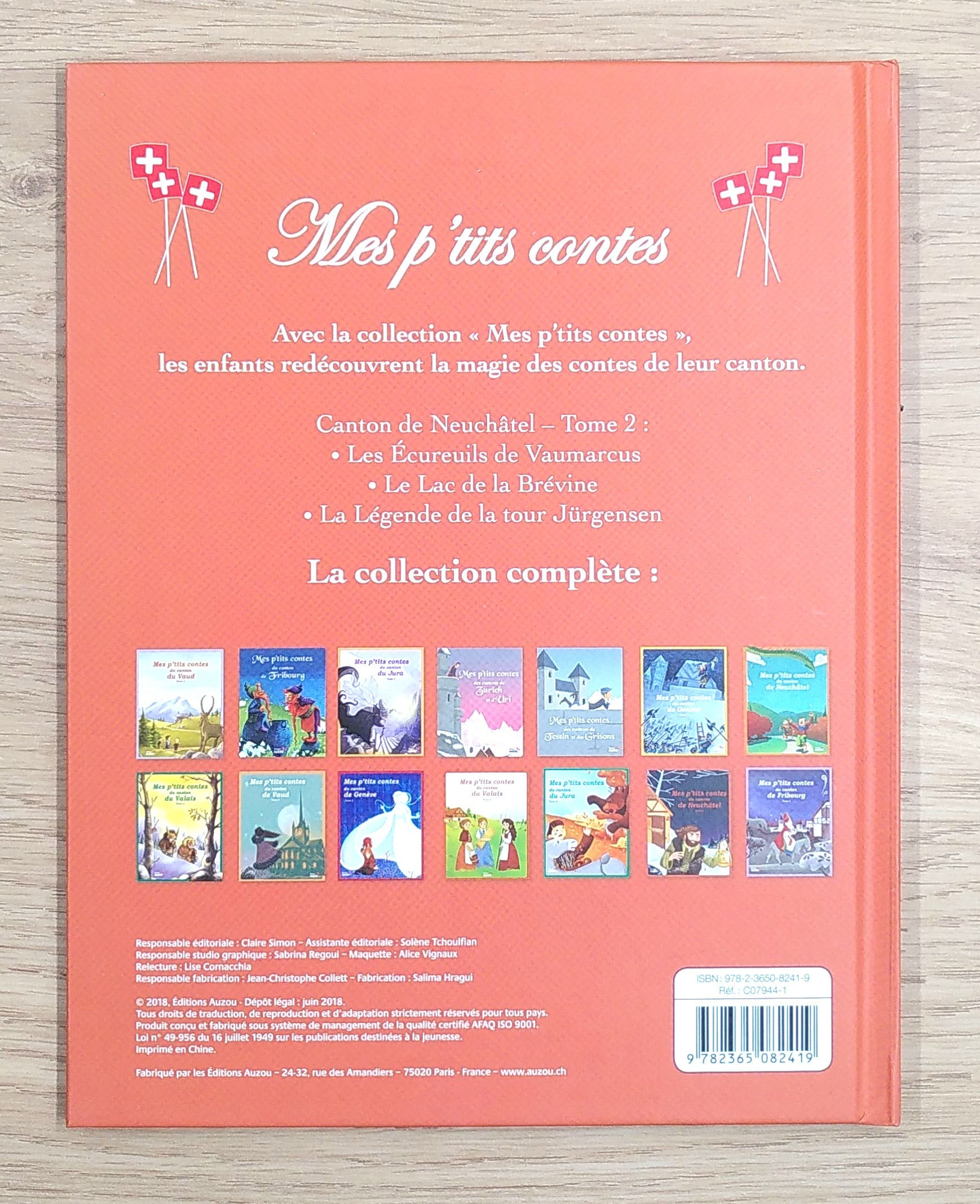 Mes p'tits contes du canton de Neuchâtel - Tome 2 Livres OLF   