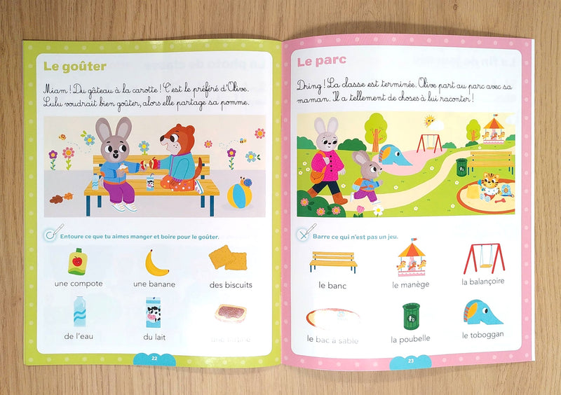 Cahier de jeux - Ma journée à la maternelle - Cahier effaçable - 4 ans Cahiers de jeux La family shop   