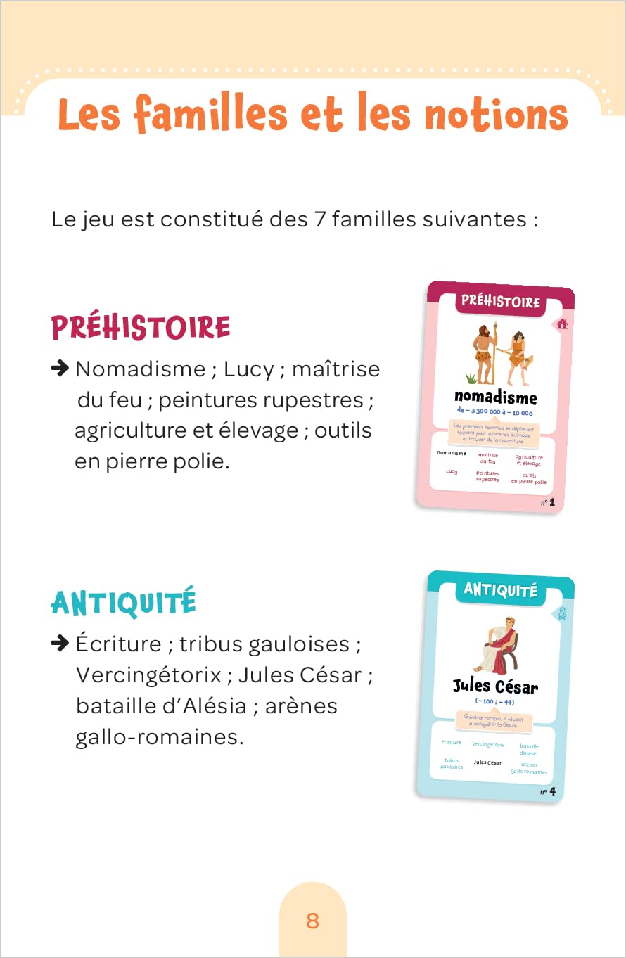 Mon jeu de 7 familles pour débuter en histoire - 6-7P