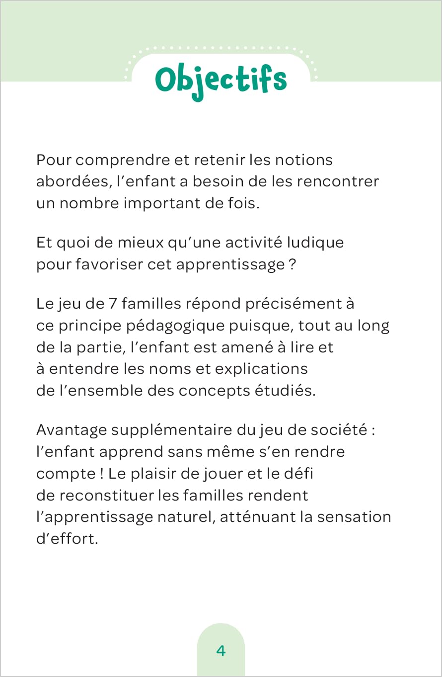 Mon jeu de 7 familles pour débuter en sciences - 6-7P