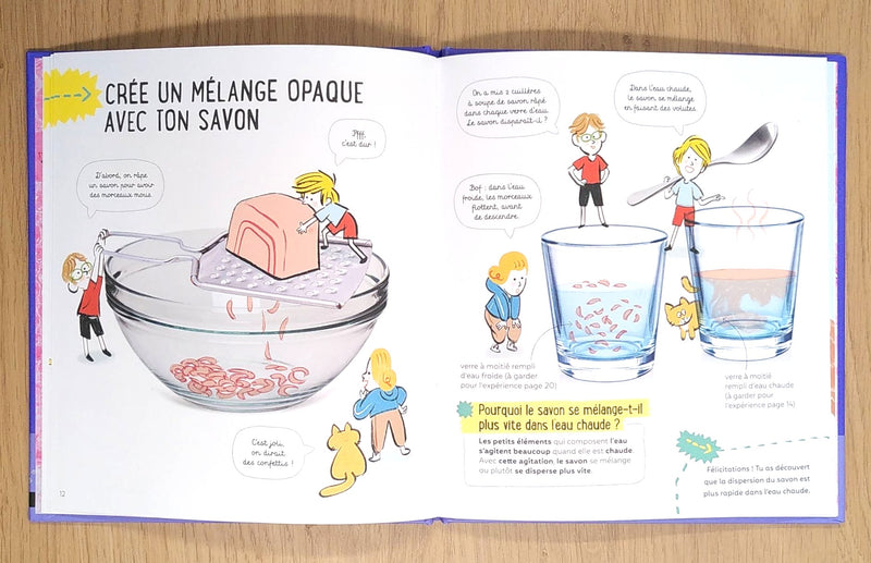 La Science est dans le savon - Expériences scientifiques enfant dès 4 ans Livres La family shop   