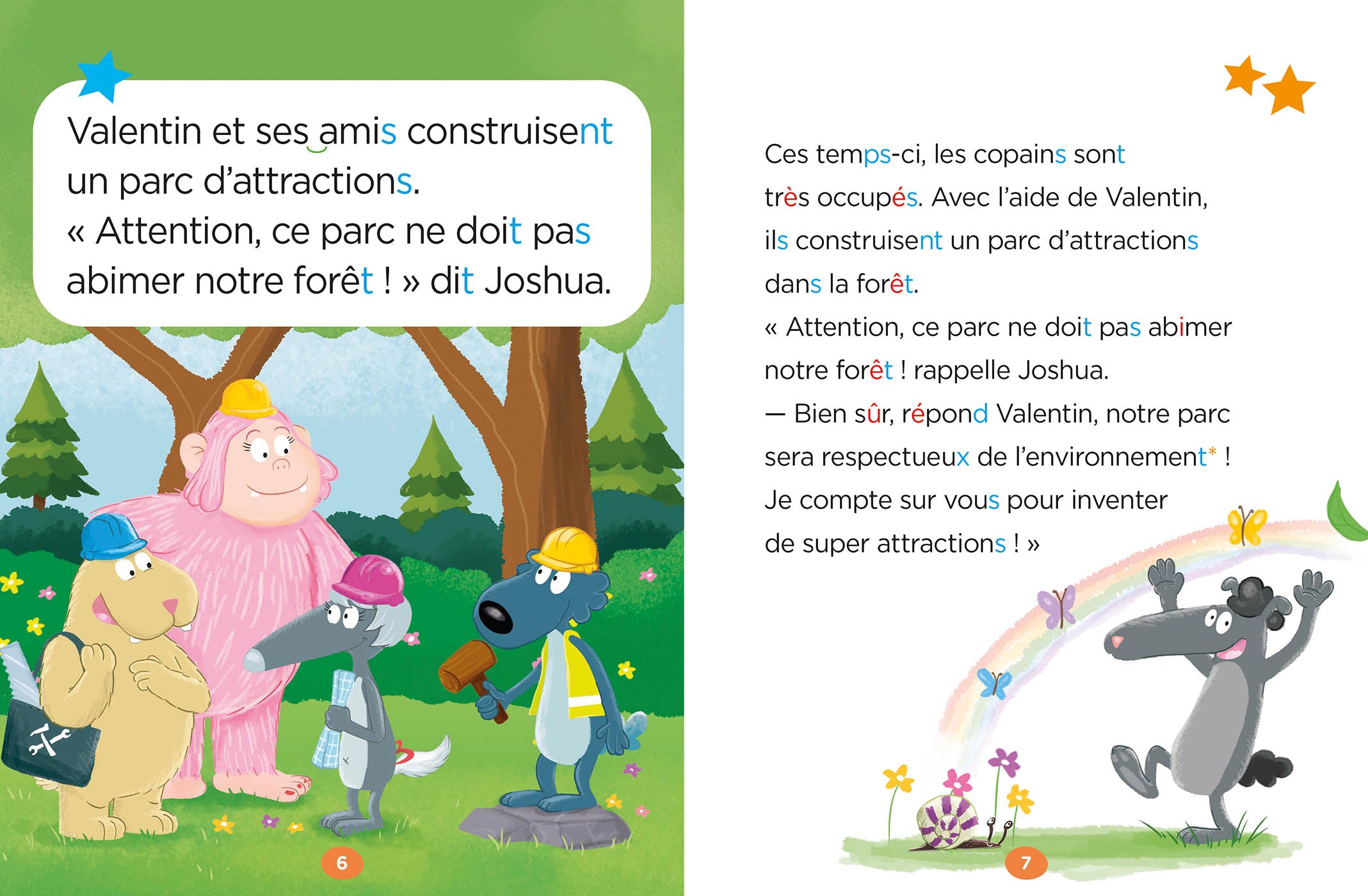 Mes lectures de 3e HarmoS avec Loup : un parc d'attractions pas comme les autres - niveau 2-3