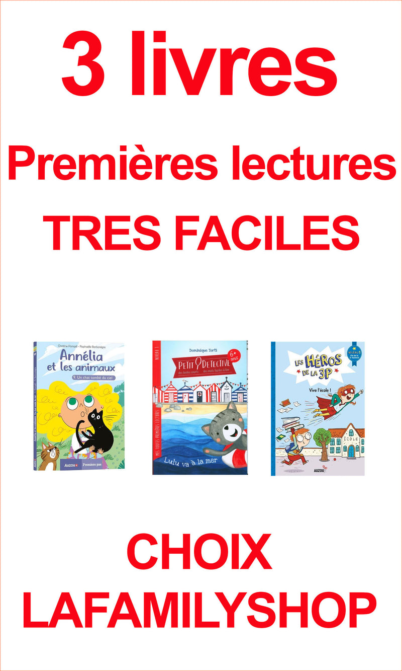 Pack de lectures "premiers pas" très faciles - Niveau 1 -  Fin 2p - Rabais 10% Livres La family shop   