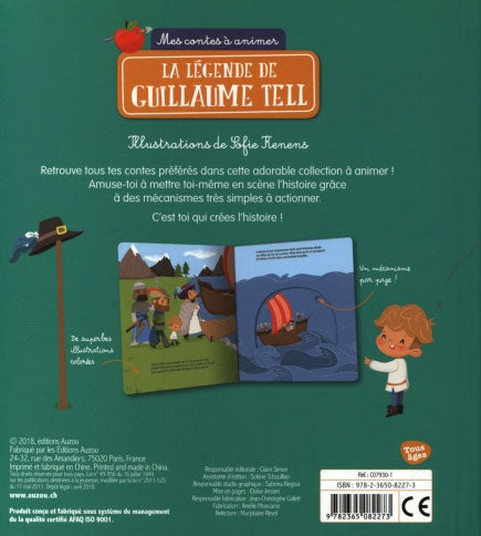 Mes contes à animer - Suisse : La légende de Guillaume Tell Livres La family shop   