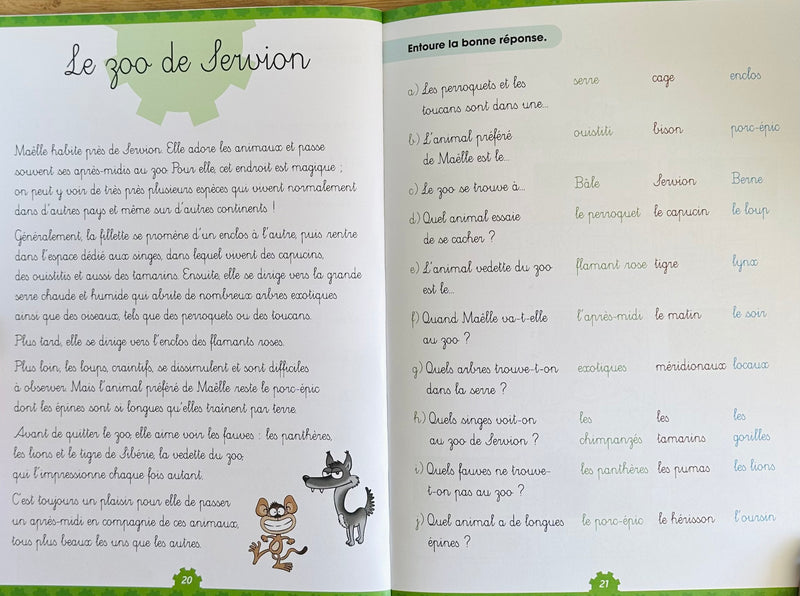 3ème HarmoS - Français et Compréhension de textes - 6-7 ans Appuis scolaires La family shop   