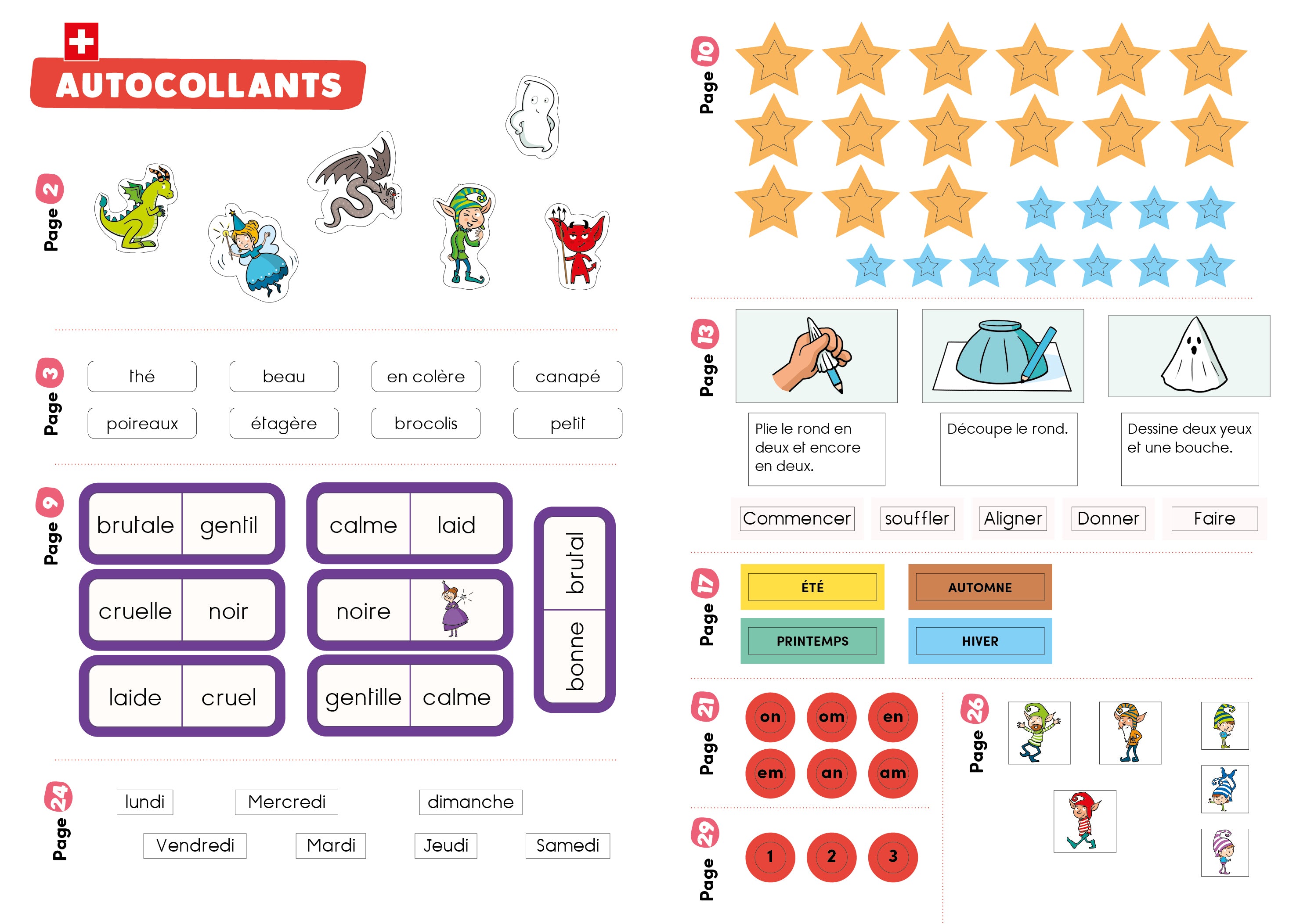 15 jours en vacances, Klorophile - Maths, Français et Ecriture - 3 HarmoS. Cahiers de vacances OLF