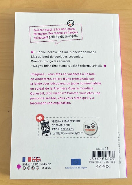 B1 - La traversée du Time Tunnel - Texte en français, partiellement en anglais Livres OLF   