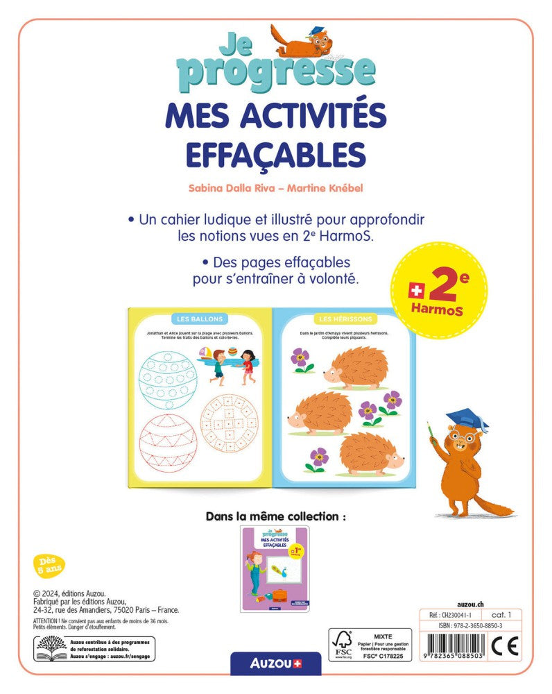 Cahier de jeux - Mes activités effaçables - 5 ans - Je progresse