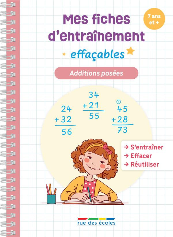 Cahier de calcul mental - Additions posées - Dès 7 ans - (3 - 6e harmos) Appuis scolaires Dilisco - OLF (Attention new Edit en 2025)