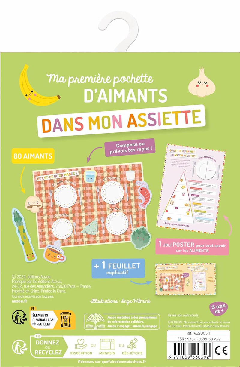 Ma première pochette d'aimants : dans mon assiette Jeux & loisirs créatifs OLF   