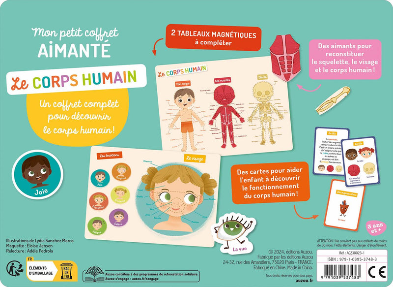 Mon petit coffret aimanté : Le corps humain Jeux & loisirs créatifs OLF   