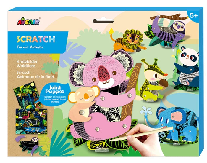 Cartes à gratter. Coffret animaux Jeux & loisirs créatifs Carletto