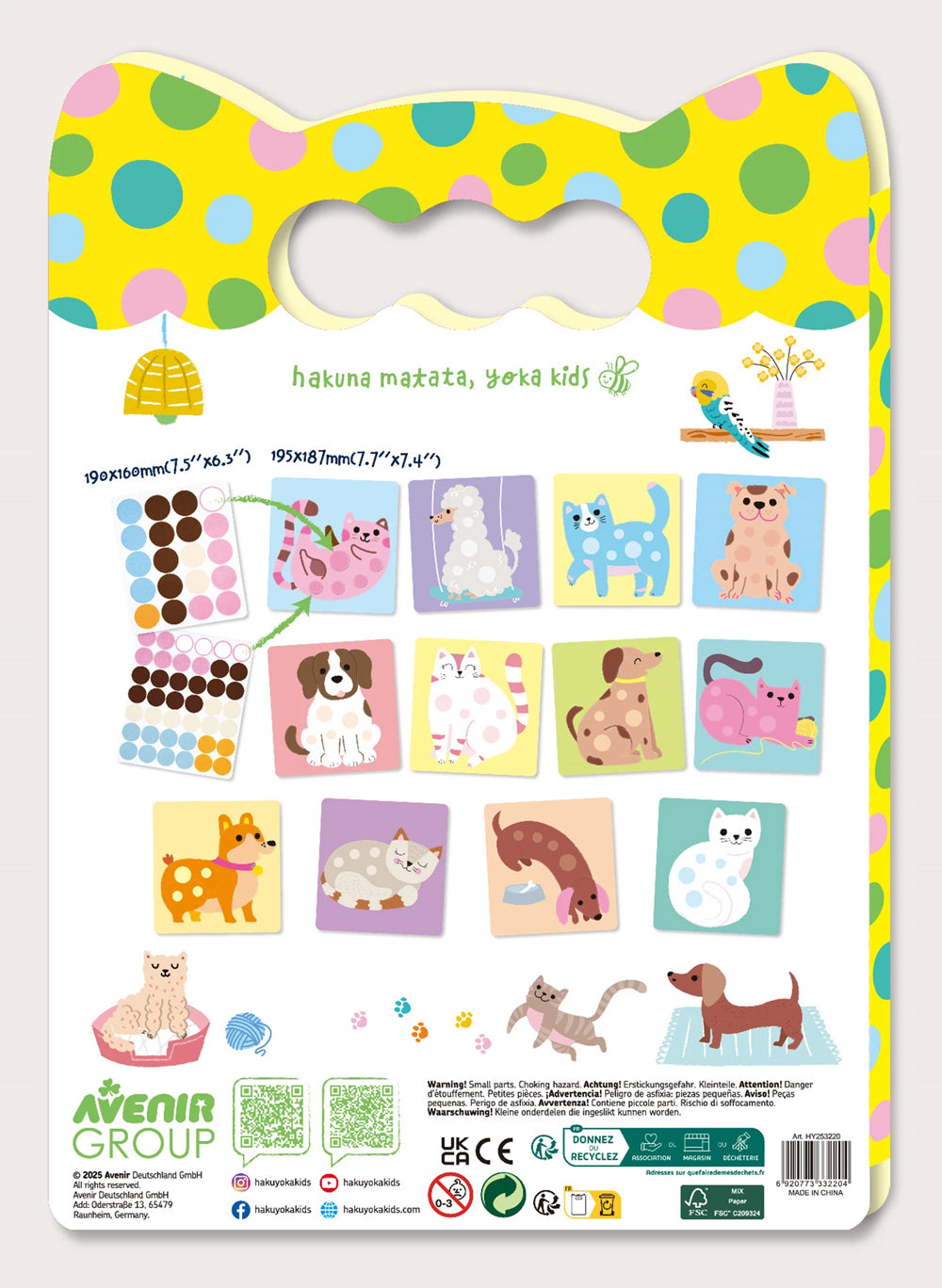 Cahier de gommettes repositionnables sur les animaux domestiques ! Carletto