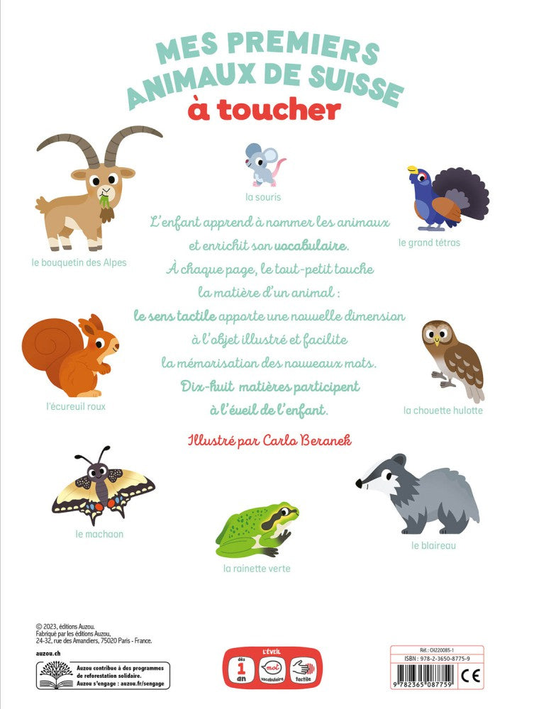 Mes premiers animaux de Suisse à toucher