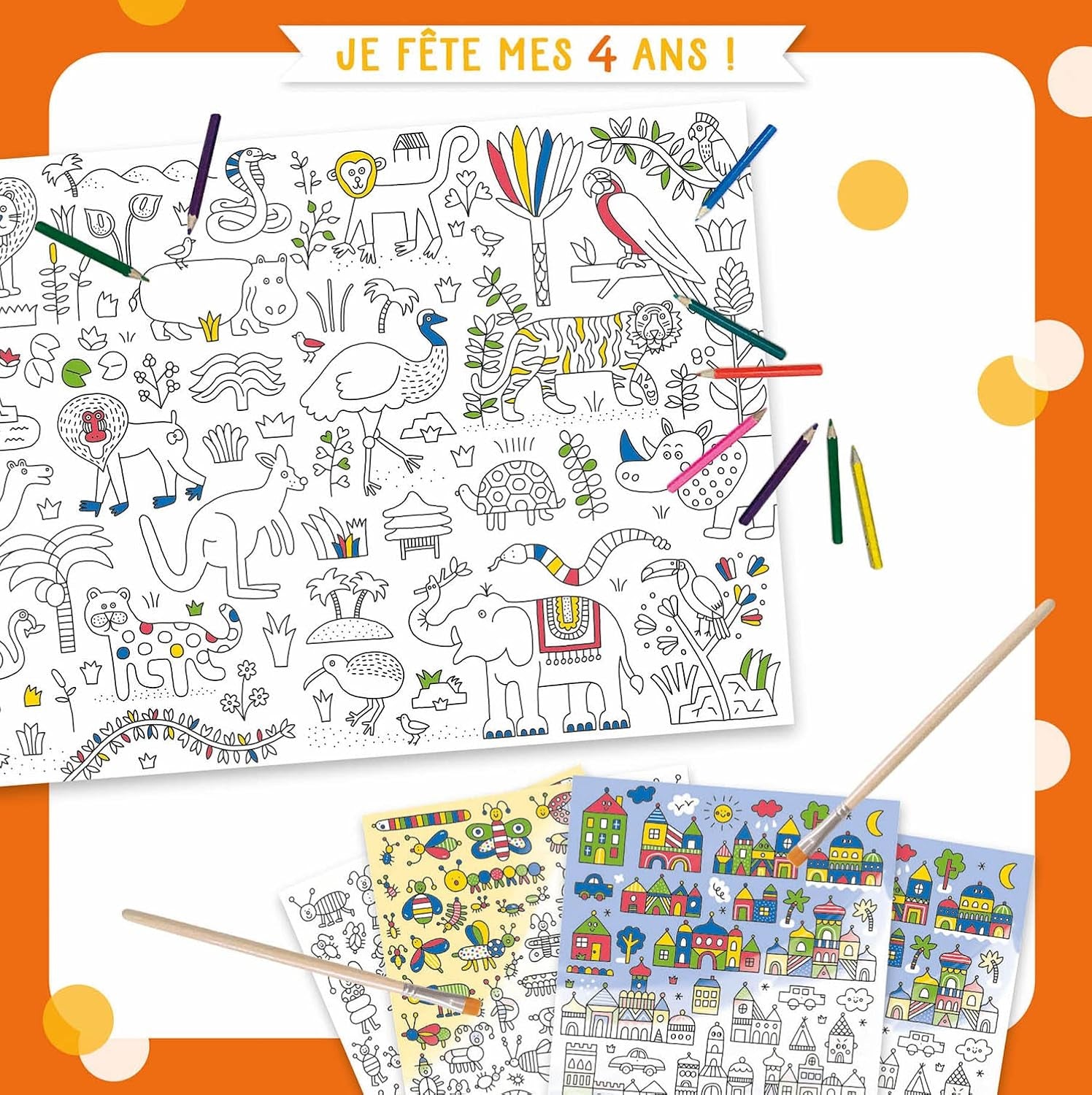 Mon Coffret D'anniversaire : Je Fête Mes 4 Ans ! Jeux & loisirs créatifs OLF