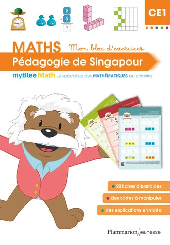 Maths. Exercices avec la pédagogie de Singapour - 4ème primaire - 7 ans Montessori & Steiner OLF