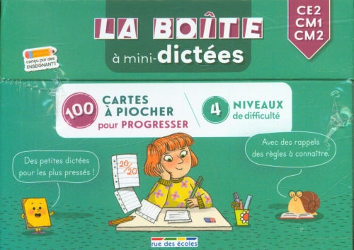 La boite à mini-dictées - 5-6 et 7e harmos -8-10 ans Appuis scolaires Dilisco (inséré aussi dans dyslexie)