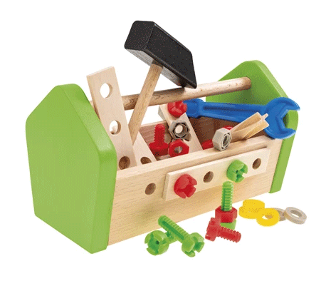 Kit d’outils en bois 30 pièces – Jouet éducatif