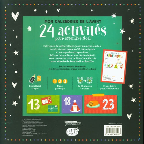 Mon calendrier de l'Avent : 24 activités amusantes pour préparer Noël Cahiers de jeux La Family Shop   