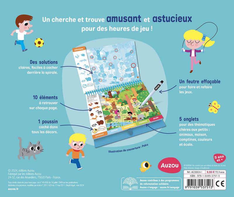 Cherche et trouve pour les petits - Avec un feutre effaçable Cahiers de jeux OLF   