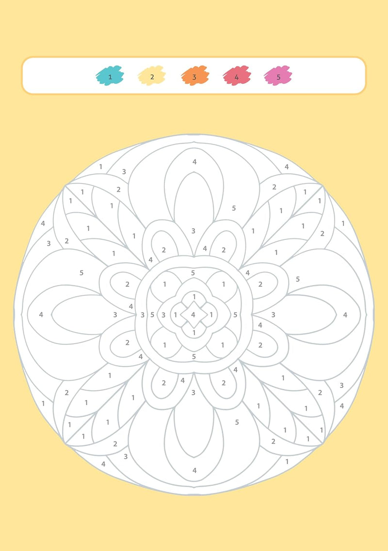 Mon bloc de coloriages magiques - Les chiffres - Spécial mandalas Cahiers de jeux Dilisco - OLF   