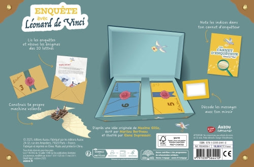 Mon coffret d'énigmes de Léonard de Vinci - dès 7 ans