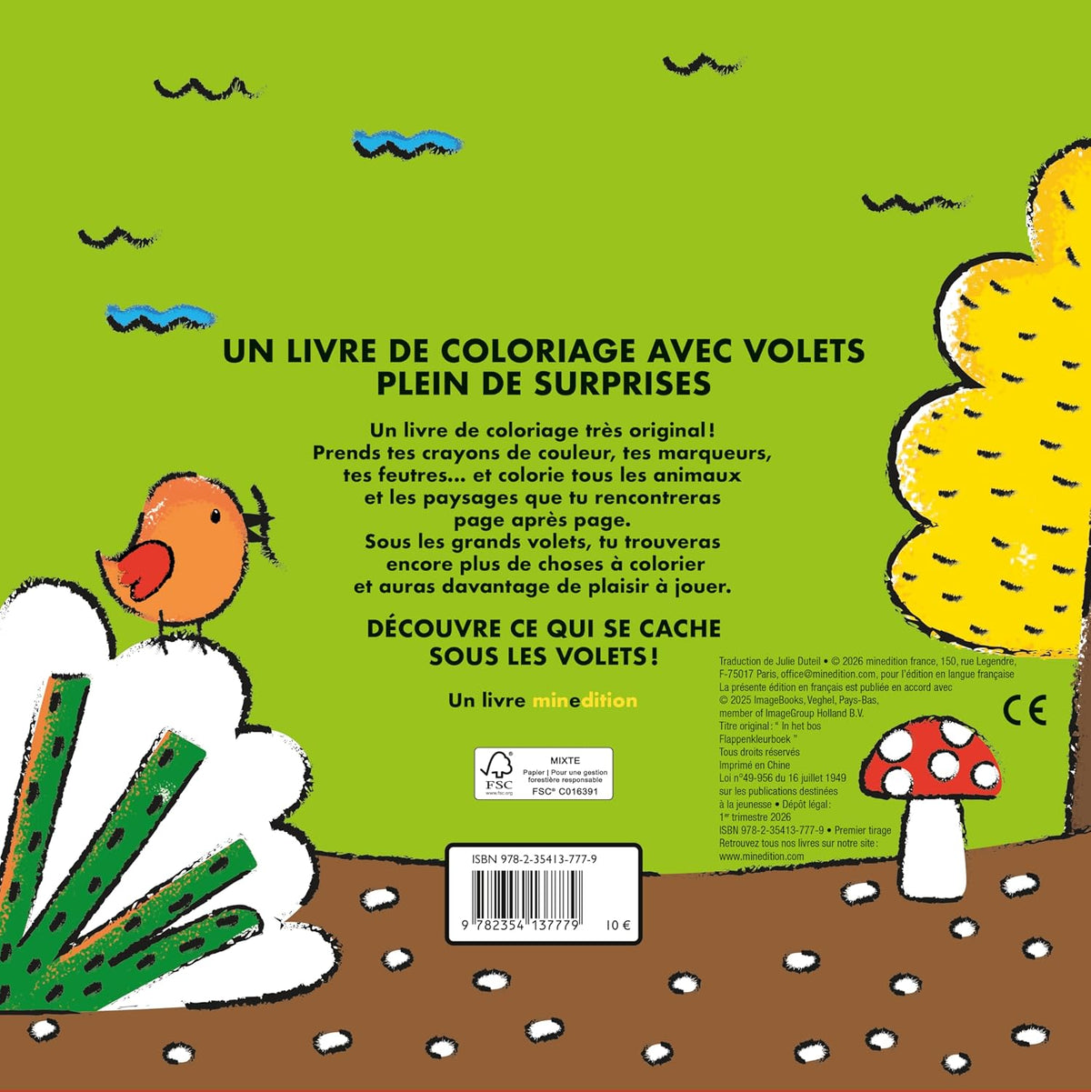 Dans la forêt - livre de coloriage