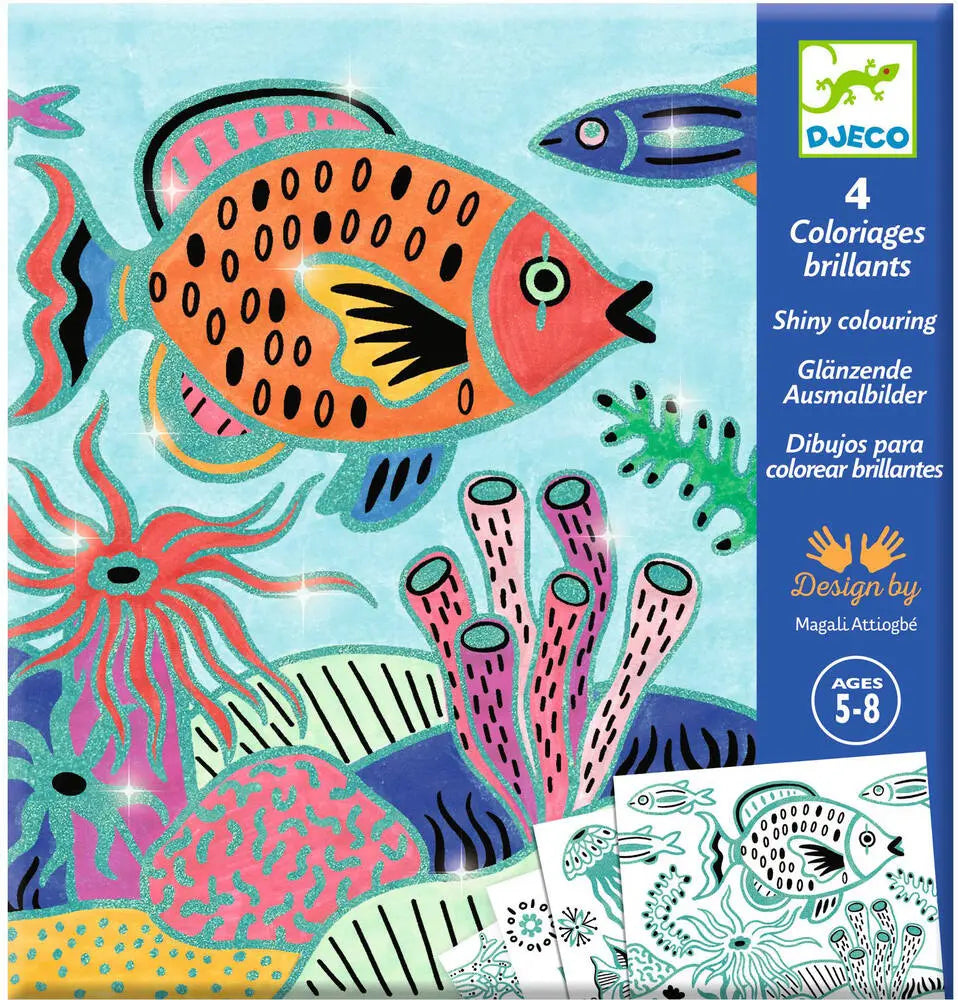 Coloriages brillants - Sous la mer Jeux & loisirs créatifs Carletto