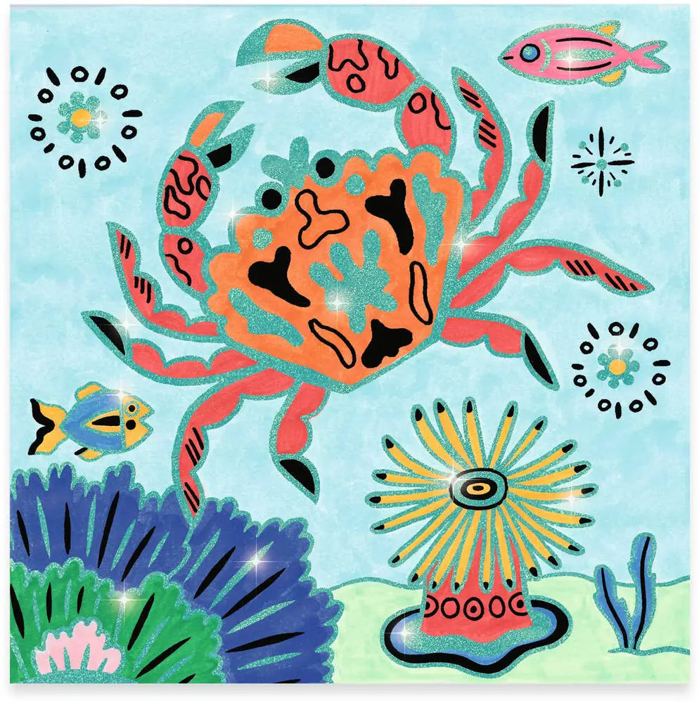 Coloriages brillants - Sous la mer Jeux & loisirs créatifs Carletto