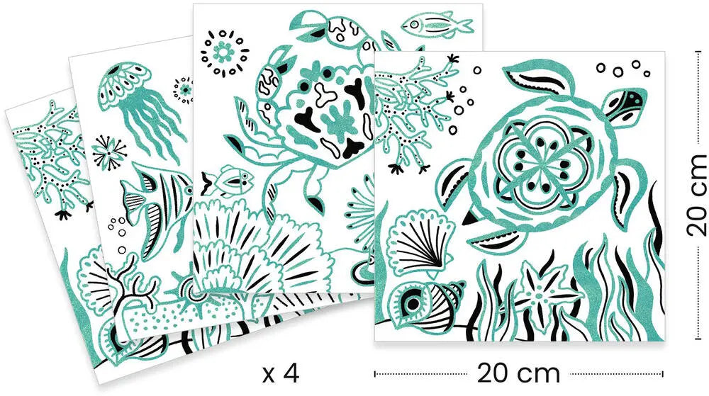 Coloriages brillants - Sous la mer Jeux & loisirs créatifs Carletto