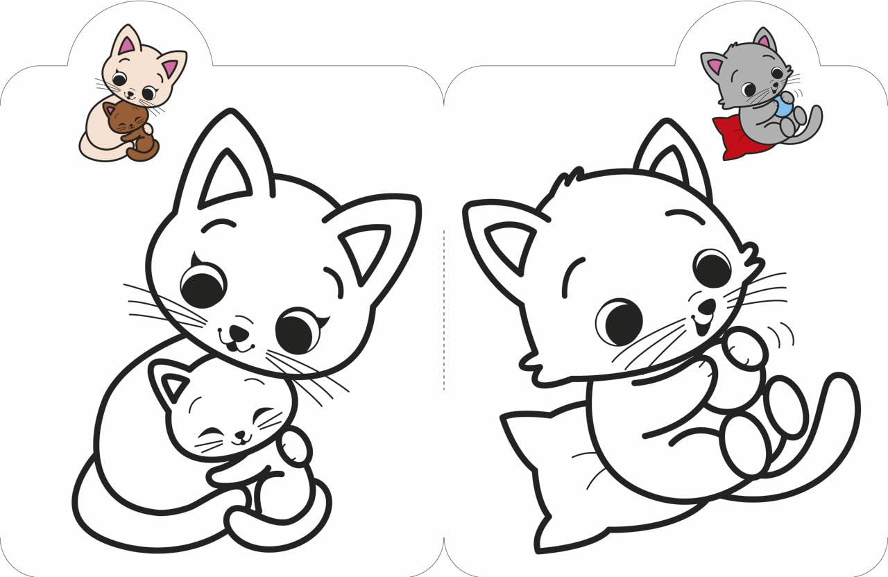 Mes premiers coloriages - Chats - dès 3 ans