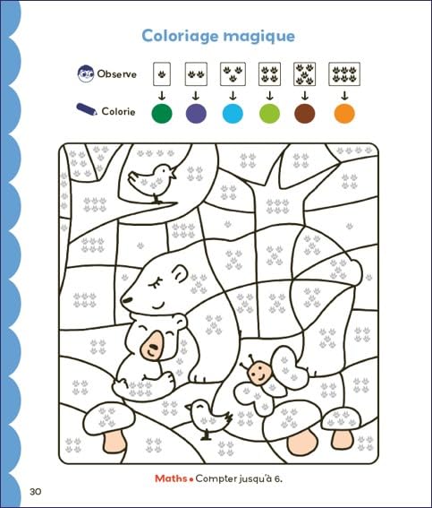 Coloriages malins - Lecture et Maths - 1P Cahiers de jeux OLF (Interforum)   