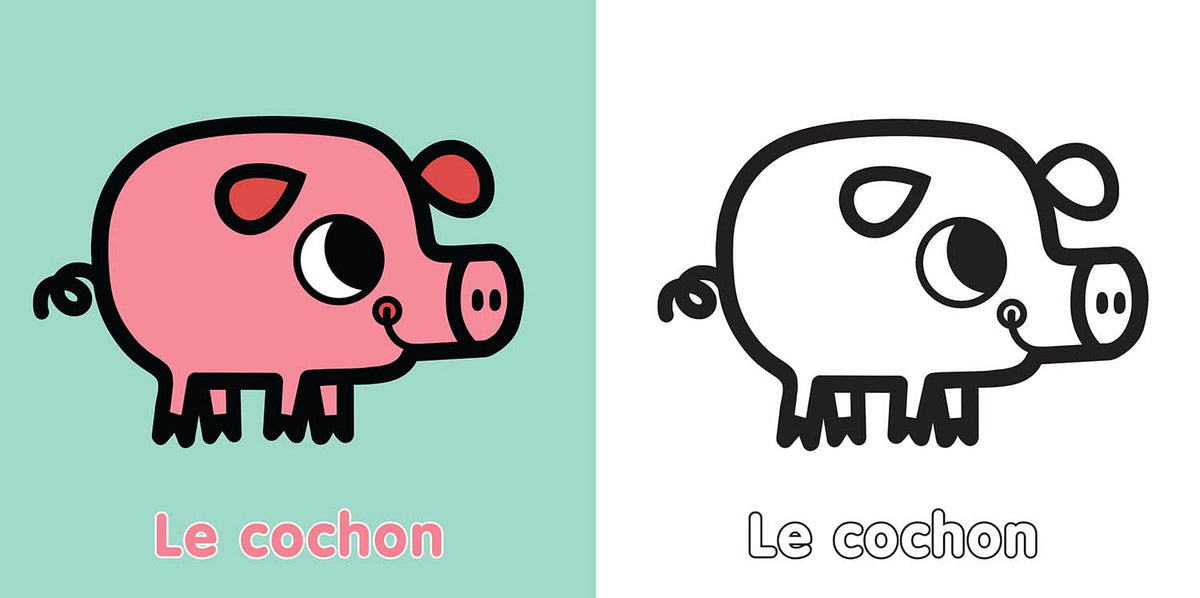 Mes coloriages sans dépasser - Animaux - dès 1 an