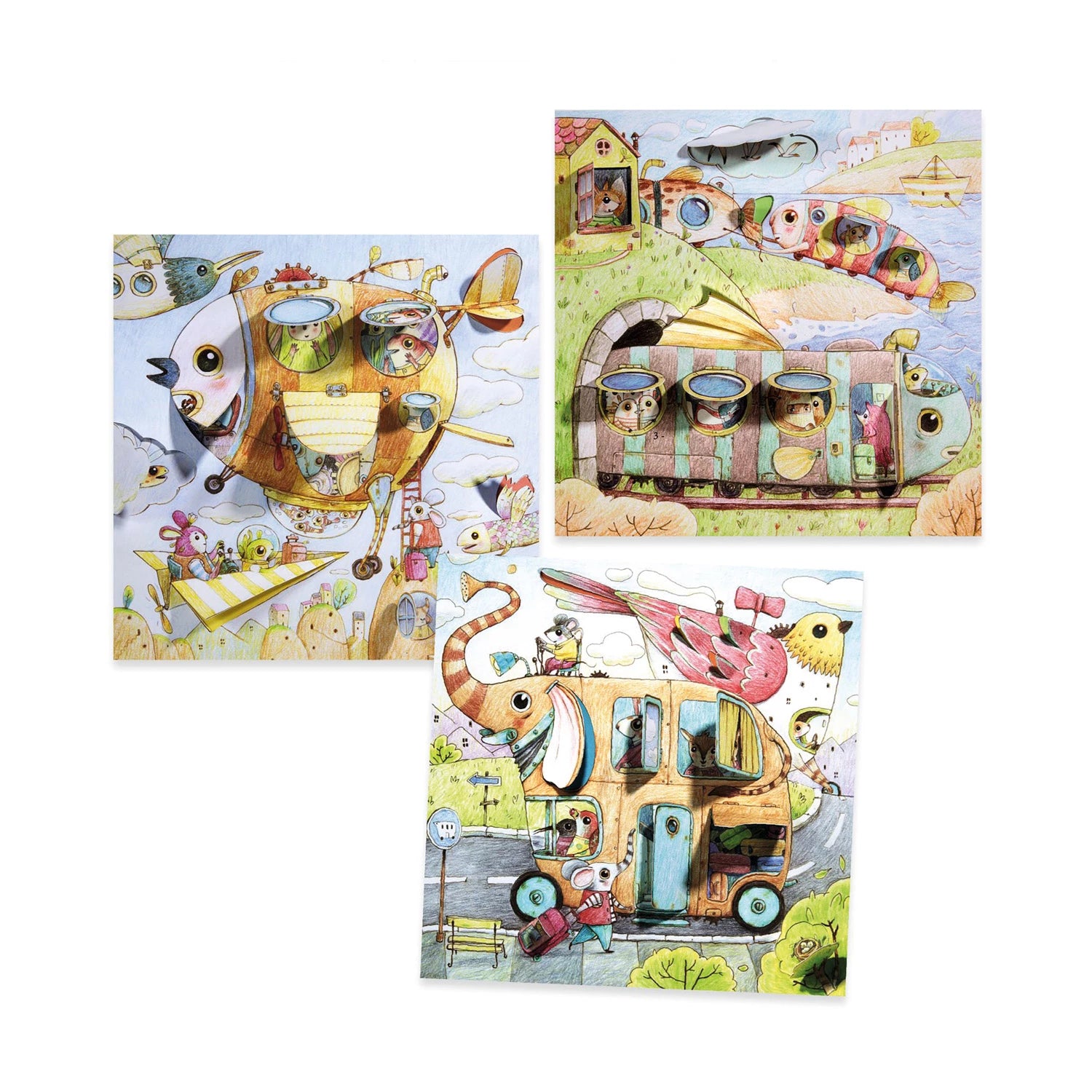 Coloriages surprises - Le voyage de Malo Jeux & loisirs créatifs Carletto
