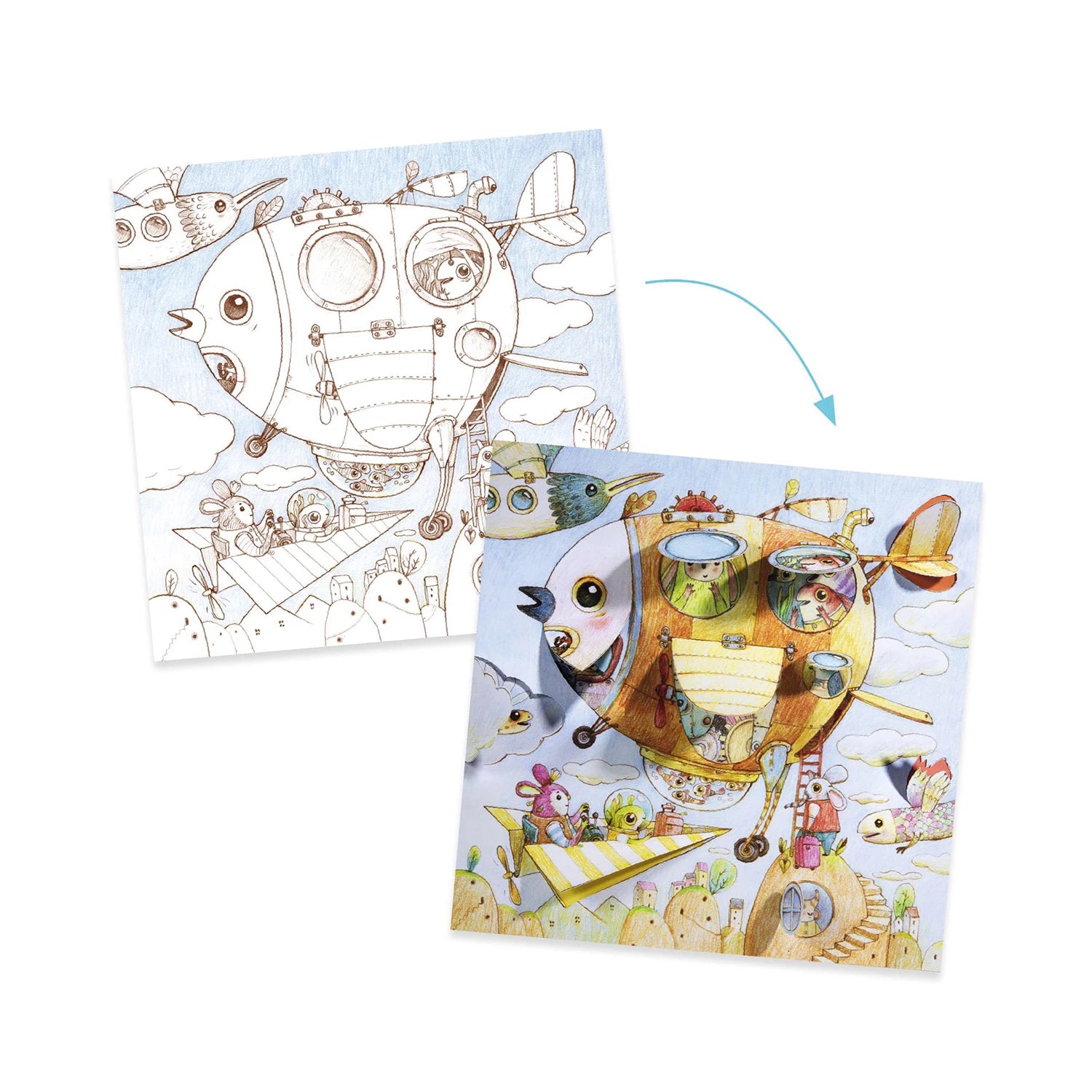 Coloriages surprises - Le voyage de Malo Jeux & loisirs créatifs Carletto
