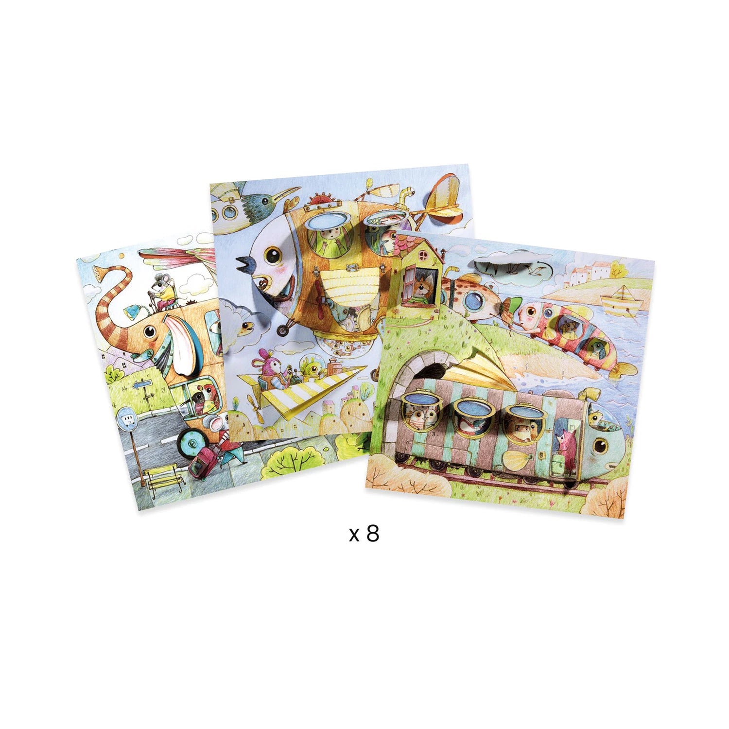 Coloriages surprises - Le voyage de Malo Jeux & loisirs créatifs Carletto
