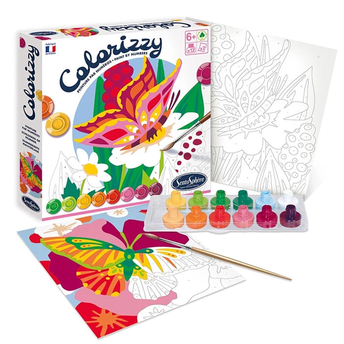 Colorizzy Papillons - atelier de peinture au numéro Jeux & loisirs créatifs Swissgames