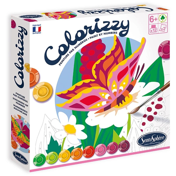 Colorizzy Papillons - atelier de peinture au numéro Jeux & loisirs créatifs Swissgames