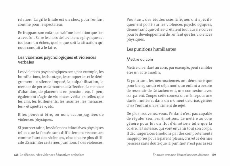 Le petit livre décodeur des VEO : violences Livres OLF   