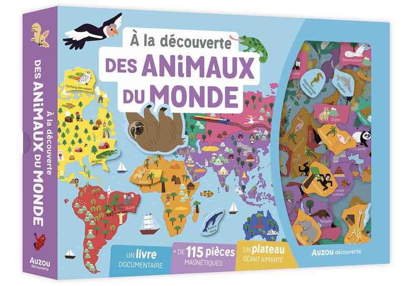 Coffret: à la découverte des animaux du monde - 7 ans Jeux & loisirs créatifs La family shop   