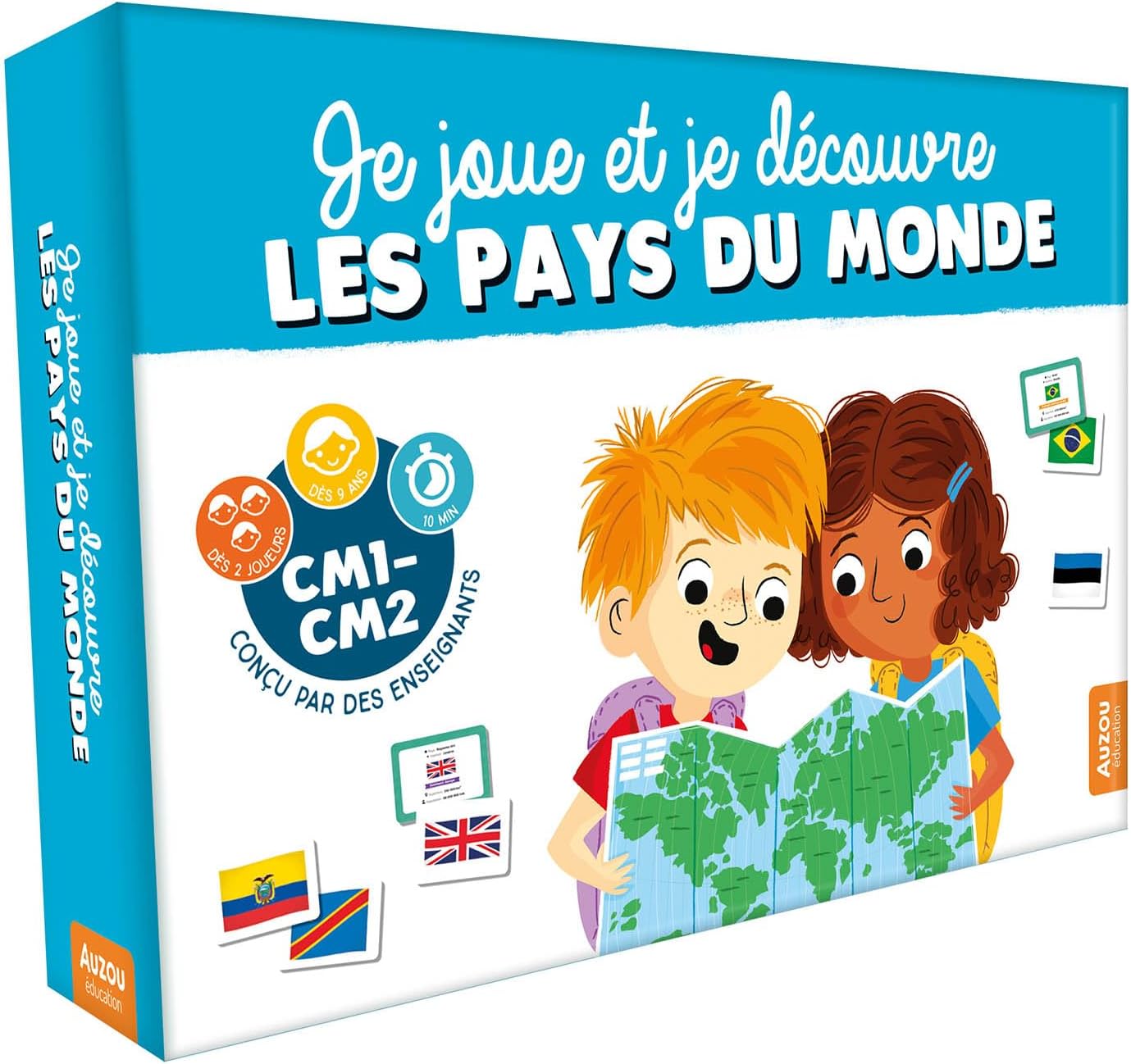 Défis des pays du monde - Jeu éducatif de géographie pour enfant