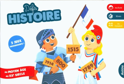 Défis histoire - Jeu éducatif de défis historiques Jeux & loisirs créatifs La family shop   