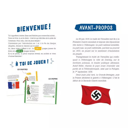 Deviens le héros - La seconde guerre mondiale Livres Auzou - OLF