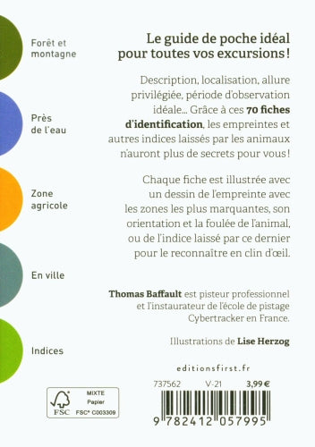 Le petit guide des empreintes animales - Dès 8 ans