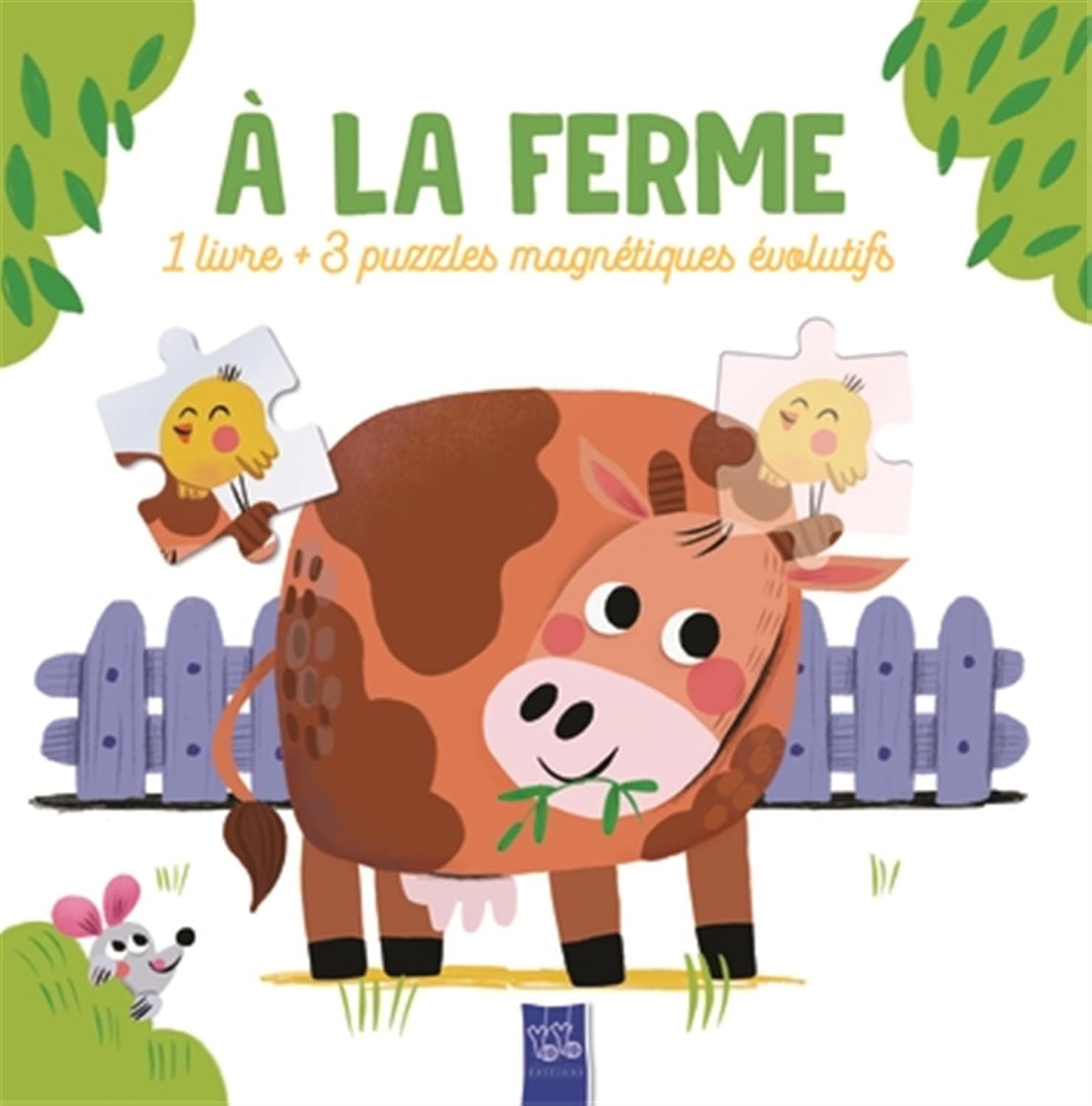 A la ferme - livre et puzzle Livres Dilisco - OLF   