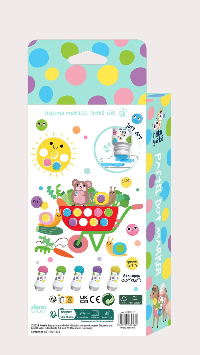 Feutres à pois pastel Jeux & loisirs créatifs Carletto