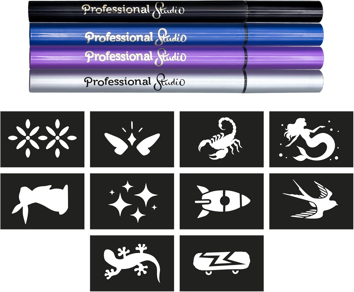 Feutres tattoos - argent