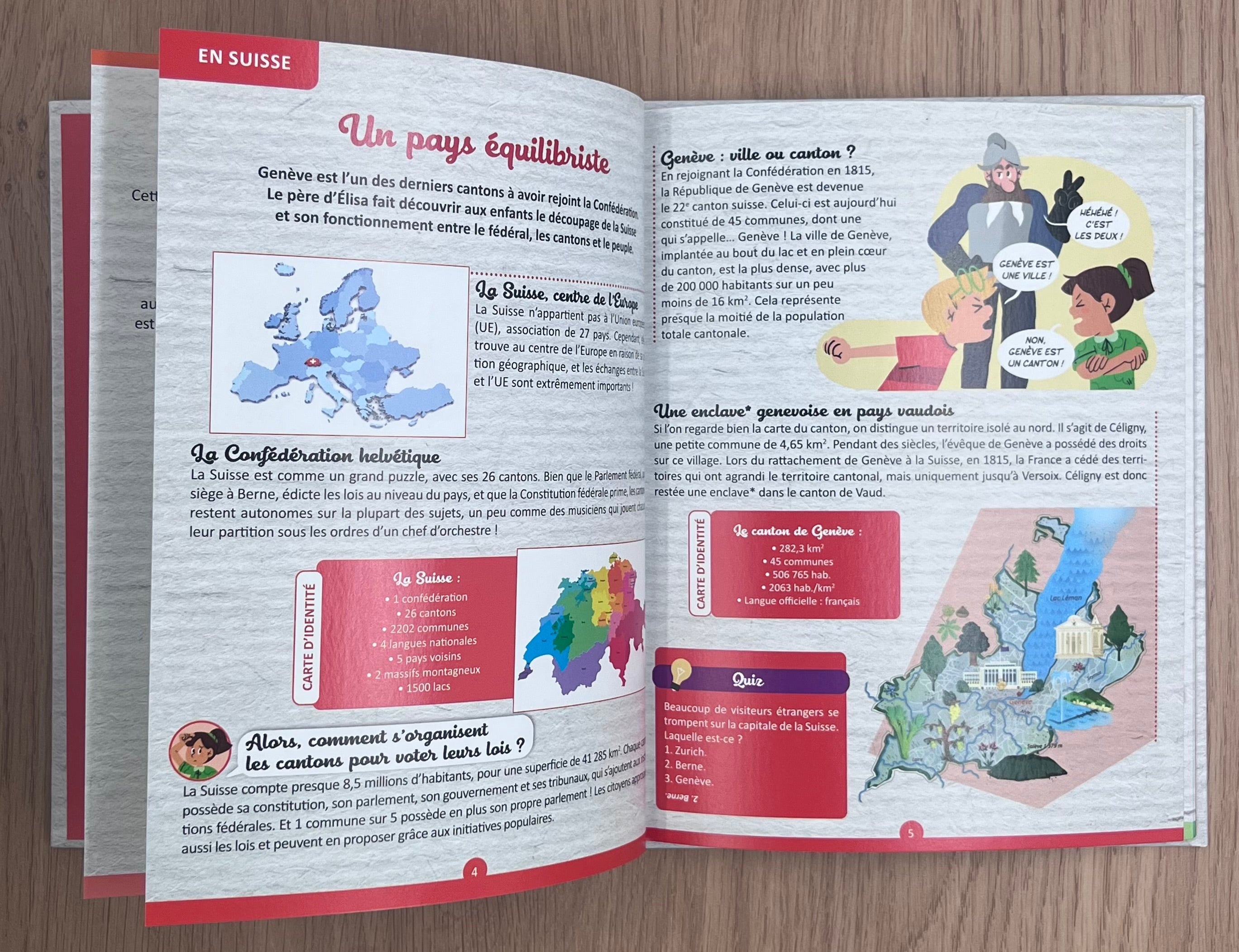 Mon petit atlas du canton de Genève - Dès 6 ans Livres Auzou - OLF